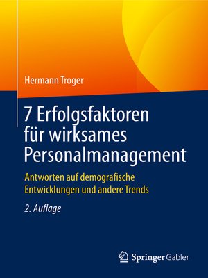 cover image of 7 Erfolgsfaktoren für wirksames Personalmanagement